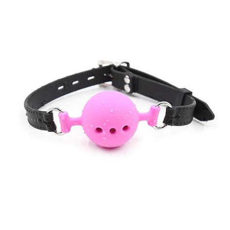 Pink Woman Sexy Erotic Toy Open Mouth Gag Sex Bondage Mouth Plug Coupl