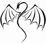 Dragon Simple Drawing Tattoo Wings Tribal Outline Fire Tattoos Outlines Drawings Small Dragons Designs Line Welsh Deviantart Easy Draw Breathing sketch template