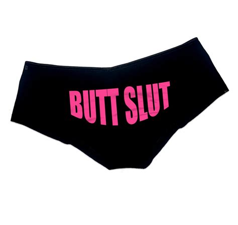 Butt Slut Panties Anal Sex Sexy Fun Funny Booty Womens Underwear