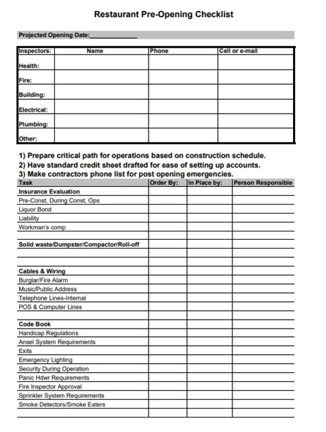 food inventory template  word templates
