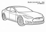 Tesla Pages Modelo P85d Pintar Onlinecoloringpages sketch template