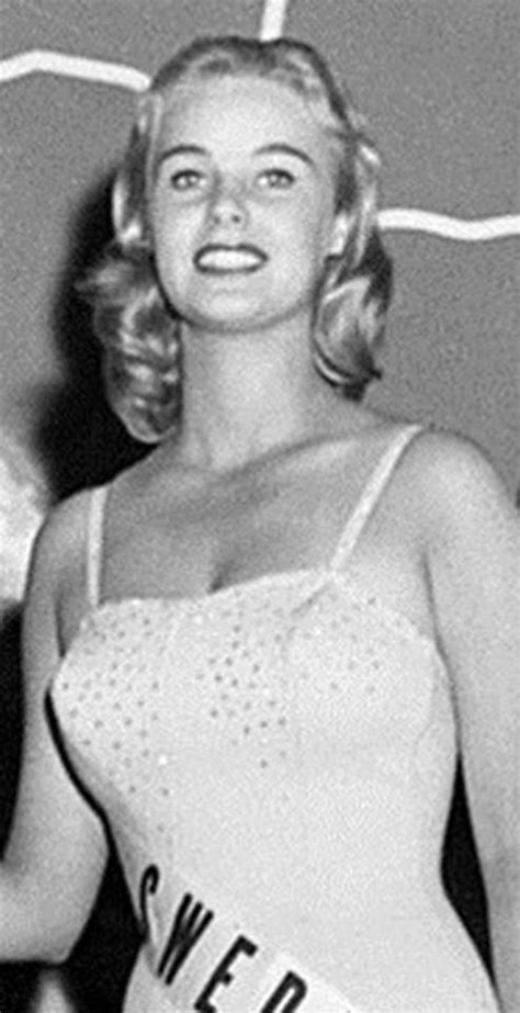 Miss Sweden Universe 1956 Ingrid Goude 2nd Runner Up Mu56
