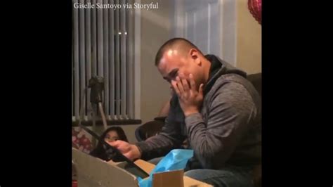 watch stepdad cries after daughter takes his last name as birthday