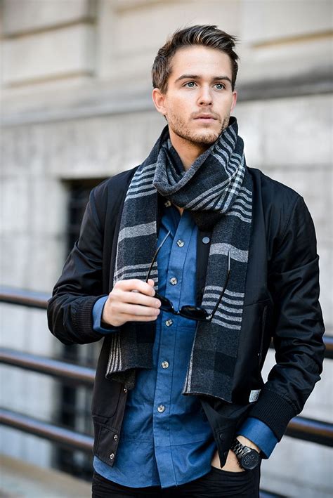 men stylish   wearing scarves divine style