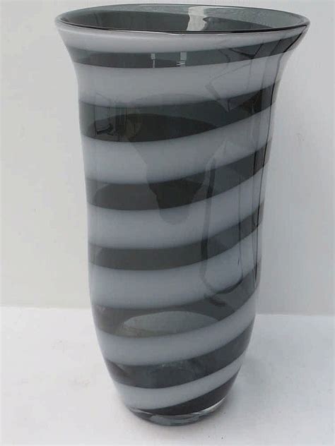 Sold Price A Large Murano Glass Vase With Swirl Design