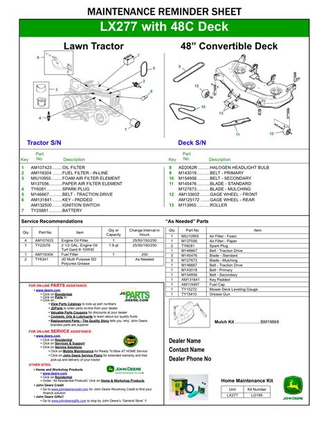 john deere mower deck  manual downsload