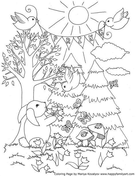 happy family art original  fun coloring pages spring coloring