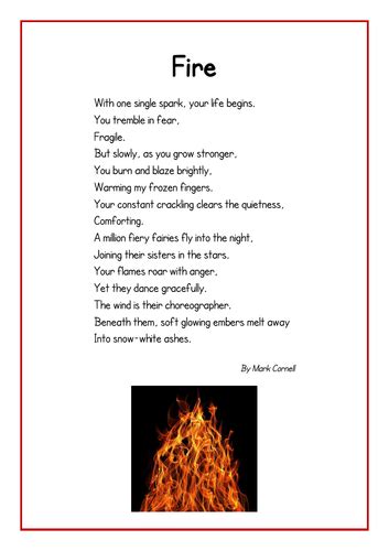 fire safety poem preschool