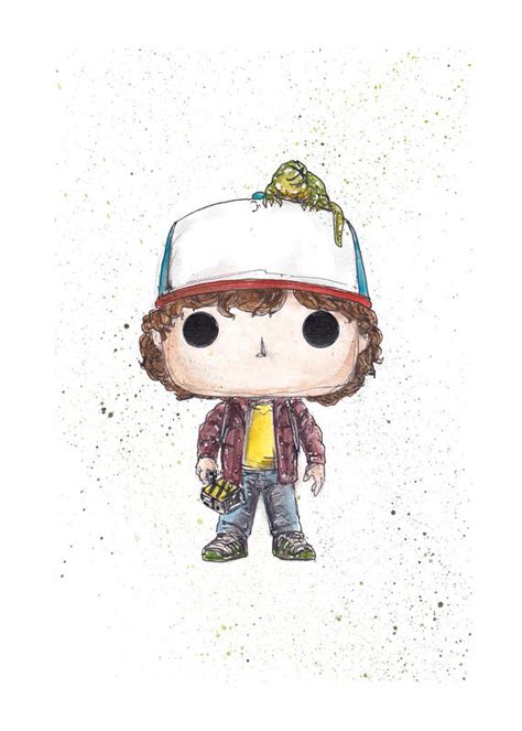 Stranger Things Dustin And Dart Pop 5x7 Art Print