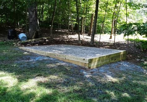 reliable shed site preparation gravel concrete bases