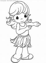 Coloring Girl Hula Precious Moments Pages Drawing Book Getdrawings Printable Para Visit Timeless Miracle Info Colorear sketch template