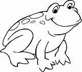 Coloring Pages Colouring Frog Printable Cute Kids sketch template