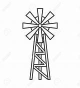 Windmill Farm Drawing Mill Wind Simple Old Vector Getdrawings Clipartmag sketch template