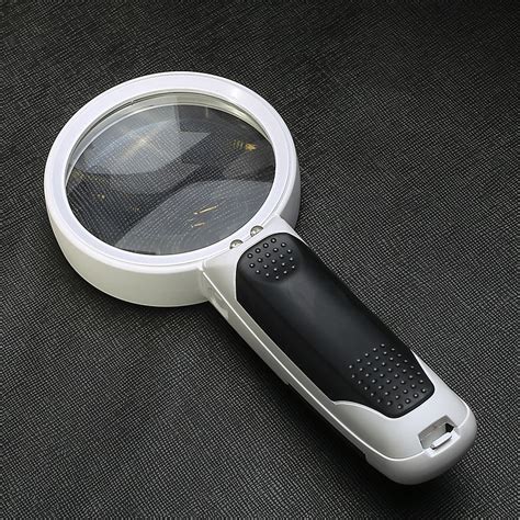 80mm Handheld Led Illuminated Hd Reading Magnifier Lighted Magnifying