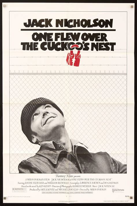 flew   cuckoos nest vintage   poster