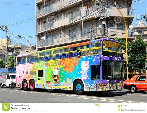 Hello Kitty Themed Tour Bus Editorial Stock Image Image