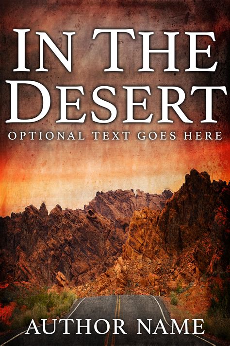 desert  book cover designer