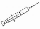 Syringe sketch template