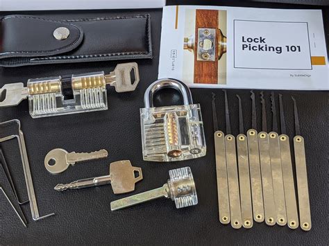beginner lock pick set  clear locks  bonus lock pick etsy