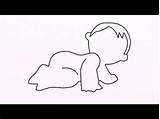Baby Drawing Crawling Sketch Draw Crawl Paintingvalley Pooh Easy Winnie sketch template