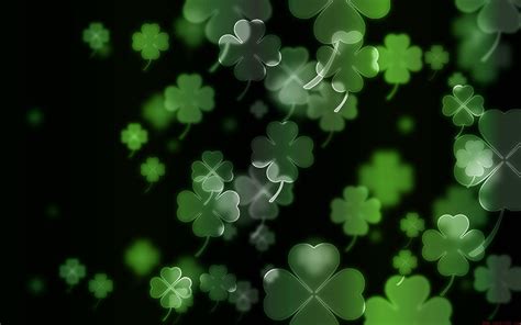 luck irish  leaf clover clovers wallpaper