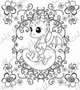 Mythical Dragons Unicorn sketch template