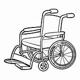 Coloring Pages Wheelchair Wheelchairs Template Sketch sketch template