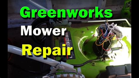 greenworks electric lawn mower repair mower resets breaker   start replace rectifier