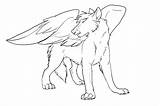 Wolf Coloring Pages Anime Wolves Winged Wings Sheets Girl Cartoon Color Adult Pack Drawing Printable Halloween Print Adults Fighting Kids sketch template
