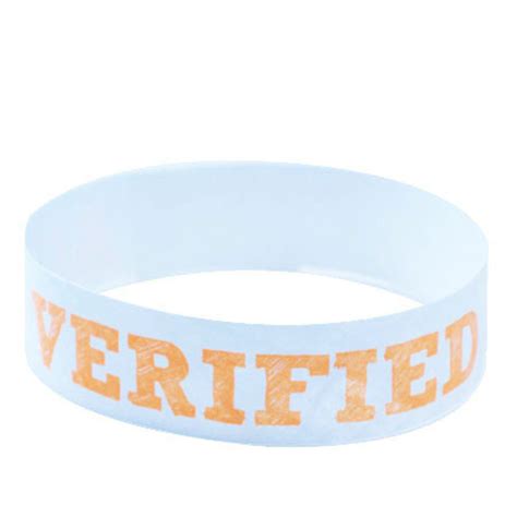500 orange age verified tyvek wristbands by freshtix ticket printing