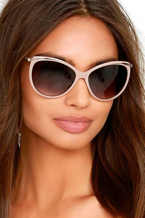 cute taupe sunglasses chic sunglasses cat eye sunglasses 17 00
