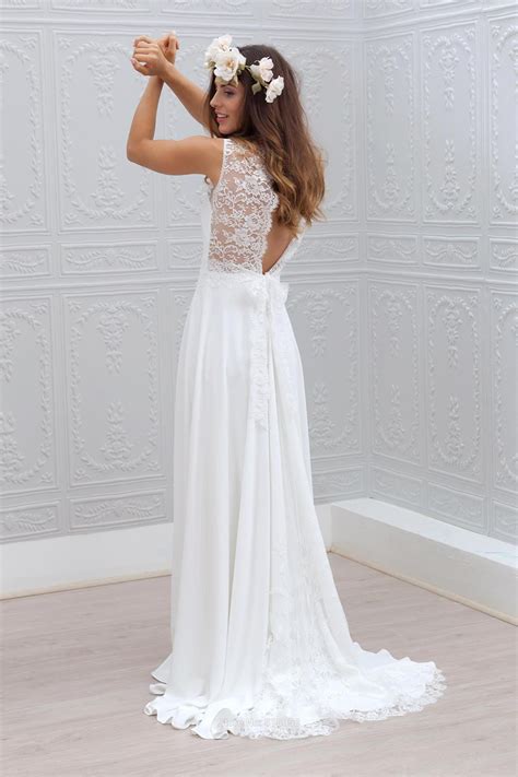 Rustic Wedding Dresses 2017 Sexy Backless Long Lace
