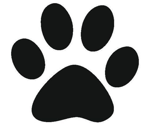 paw print stencil printable  dog paw print