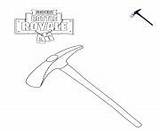 Fortnite Coloring Pages Pickaxe Print Printable Default sketch template