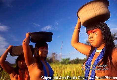 Xingu Indigenous People Amazon Rain Forest Brazil Brazil Photos