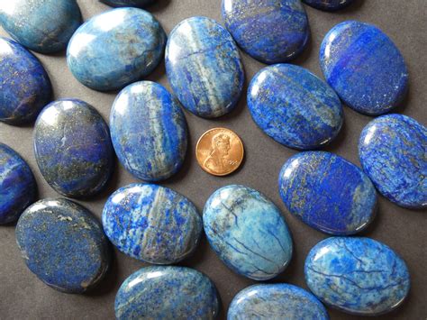 xmm natural denim lapis lazuli cabochon dyed oval cabochon