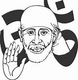Sai Baba Clipart Vector Shirdi Getdrawings Live Clipground Cliparts sketch template