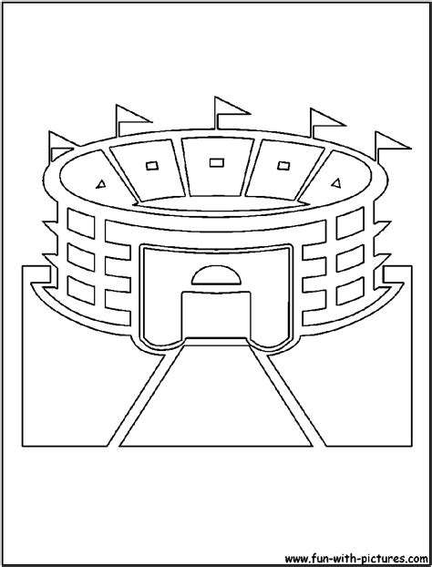 stadium cutout coloring page
