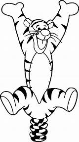 Tigger Tigrou sketch template