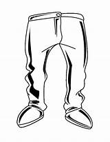 Coloring Pants Popular sketch template