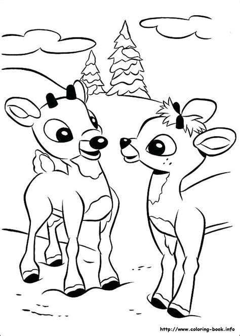 rudolph  red nosed reindeer coloring pages  getcoloringscom