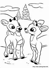 Rudolph Coloring Reindeer Pages Red Nosed Rudolf Coloriage Cartoon Book Rednosed Sheet Drawing Getcolorings Printable Color Nose Print Auswählen Pinnwand sketch template
