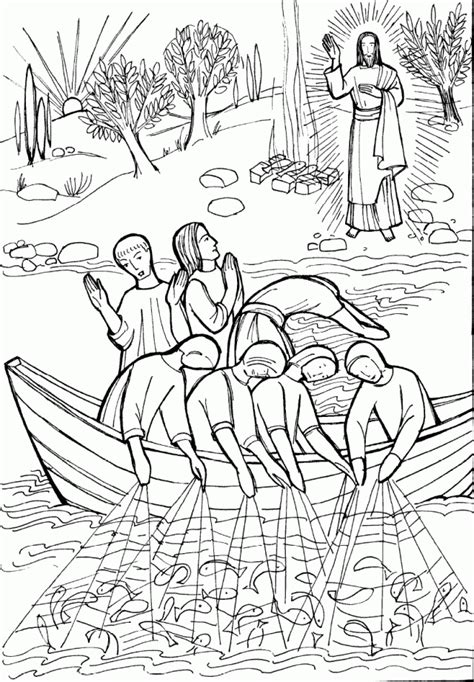 jesus miracles coloring pages coloring home
