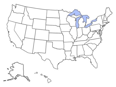 united states map template blank  business template
