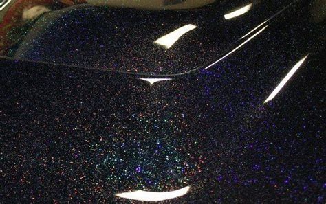 black holographic flake black prism flake paint  pearl black car paint car painting