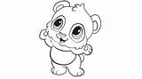 Panda Coloring Pages Kawaii Baby Cute Animal Printable Kids Leapfrog Learning Bear Friends Colouring Målarbilder Color Sheets Print Animals Girls sketch template