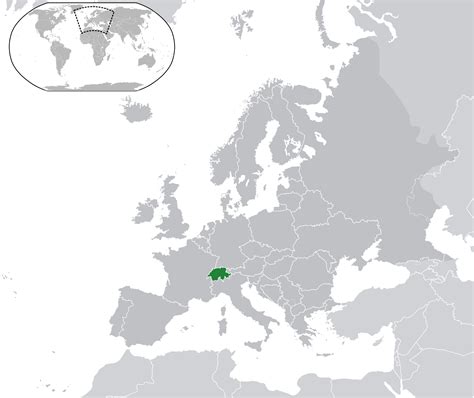 location   switzerland   world map