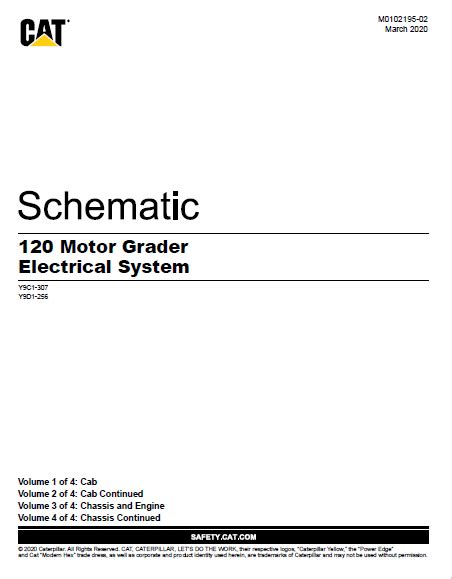 en cat  motor grader electrical system schematic manual