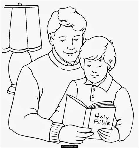 holy bible kids coloring page