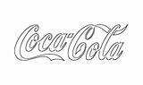Cola Coca Logo Sketch Coloring Drink Soft Template T2s sketch template